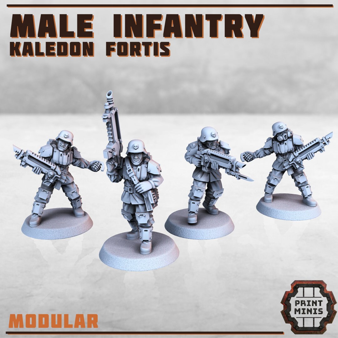 Kaledon Imfantry - Print Minis 