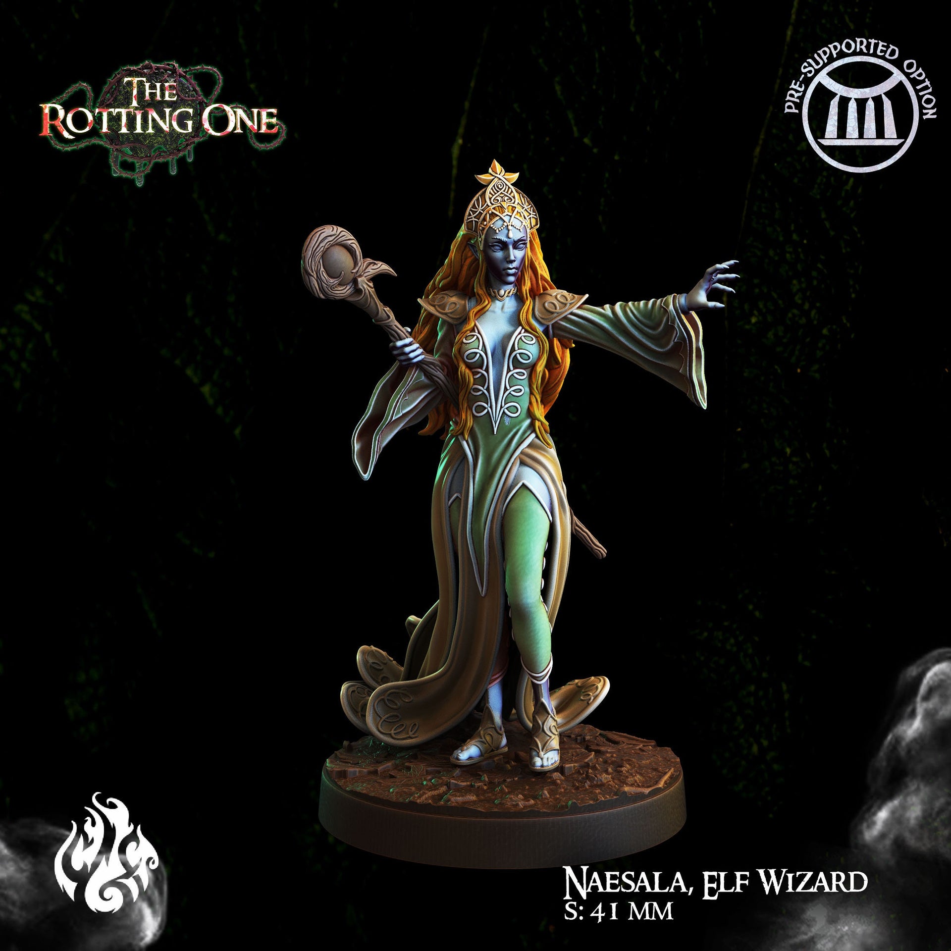 Naesala Elf Wizard - Crippled God Foundry - The Rotting One 