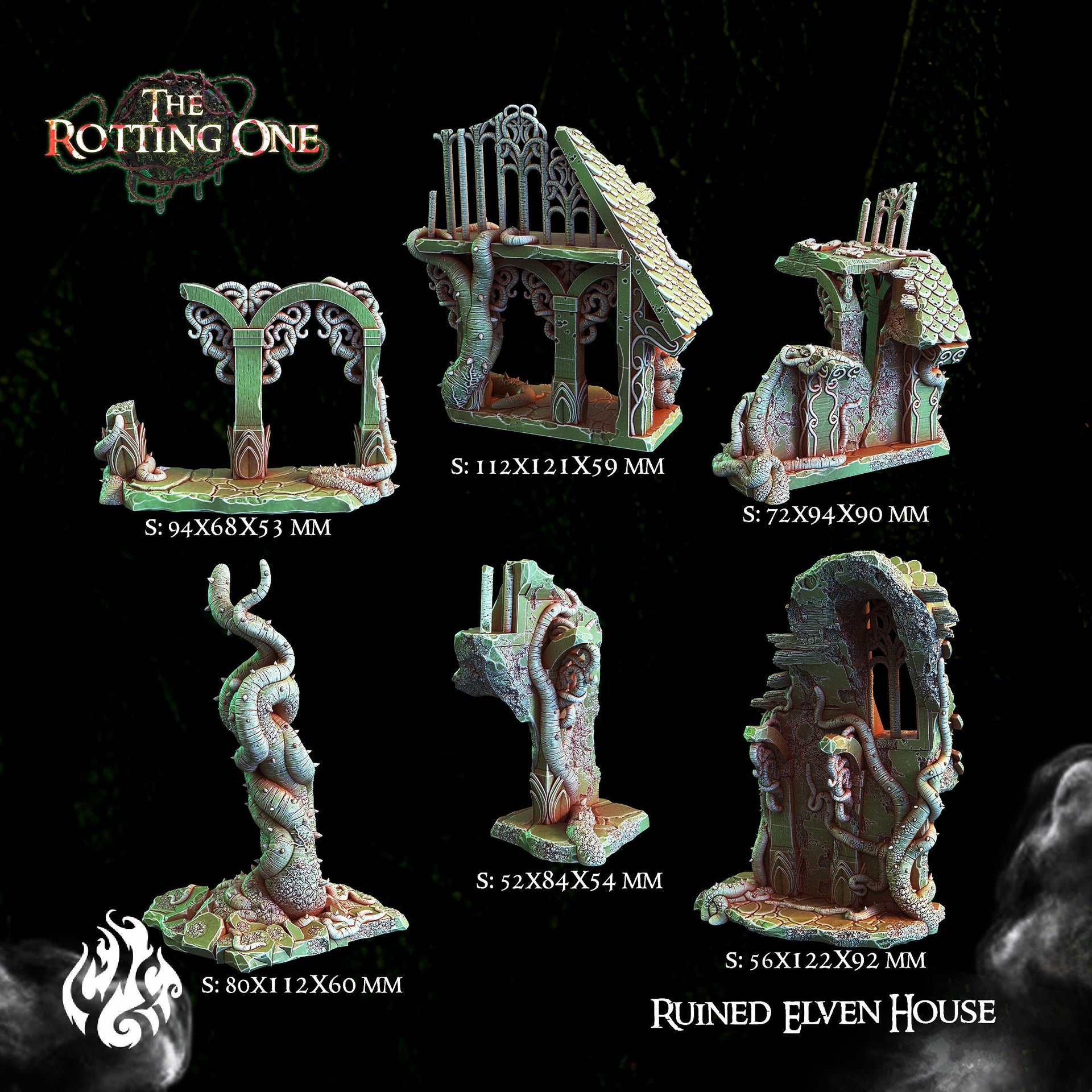 Elven Statue - Crippled God Foundry - The Rotting One 