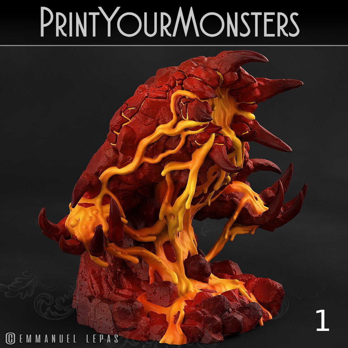 Infernal Magma Elementals - Print Your Monsters 