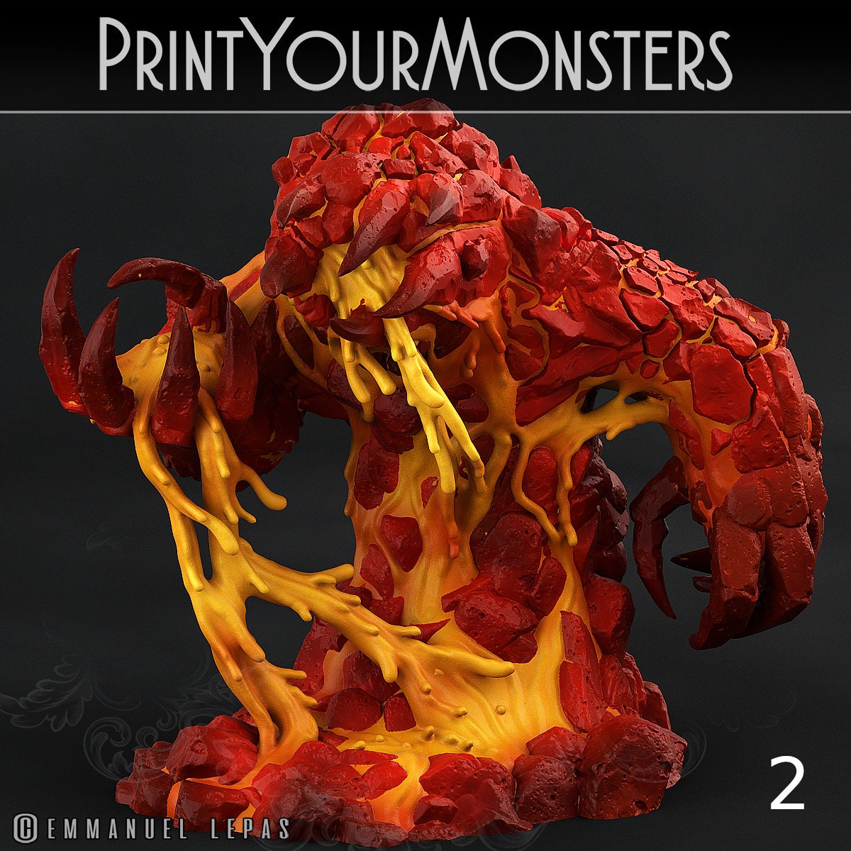 Infernal Magma Elementals - Print Your Monsters 