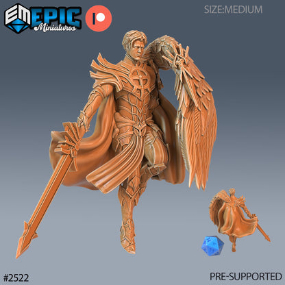 Half Angel Paladin - Epic Miniatures 