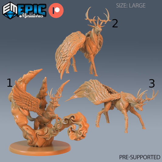 Winged Deer - Epic Miniatures 