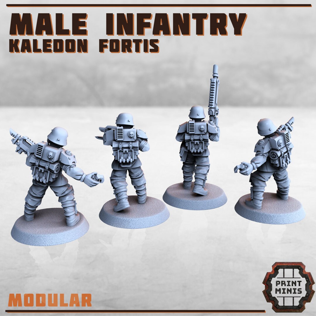 Kaledon Imfantry - Print Minis 