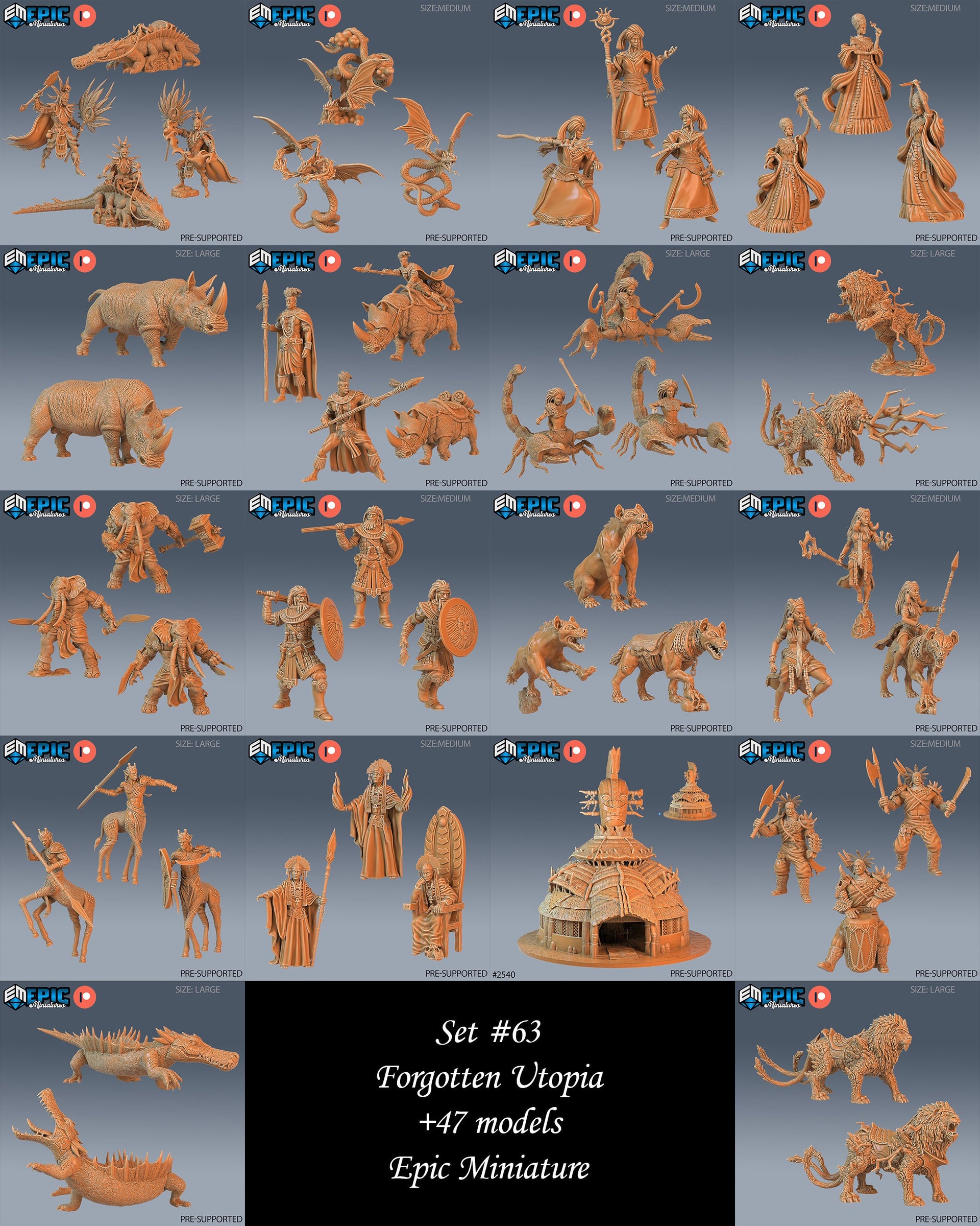 Giraffe Centaur - Epic Miniatures 