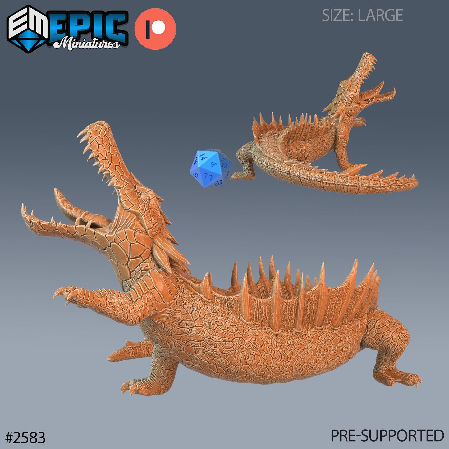 River Crocodile - Epic Miniatures 