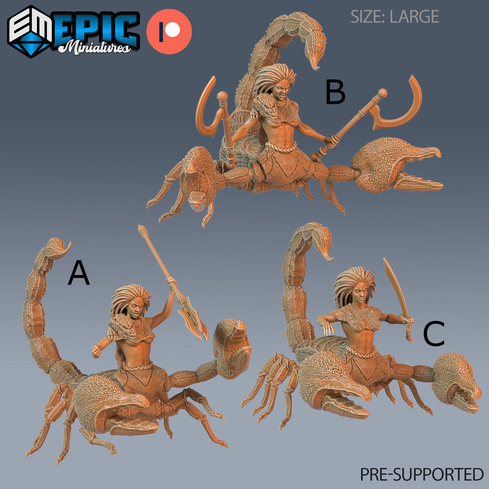 Scorpion Arachne - Epic Miniatures 