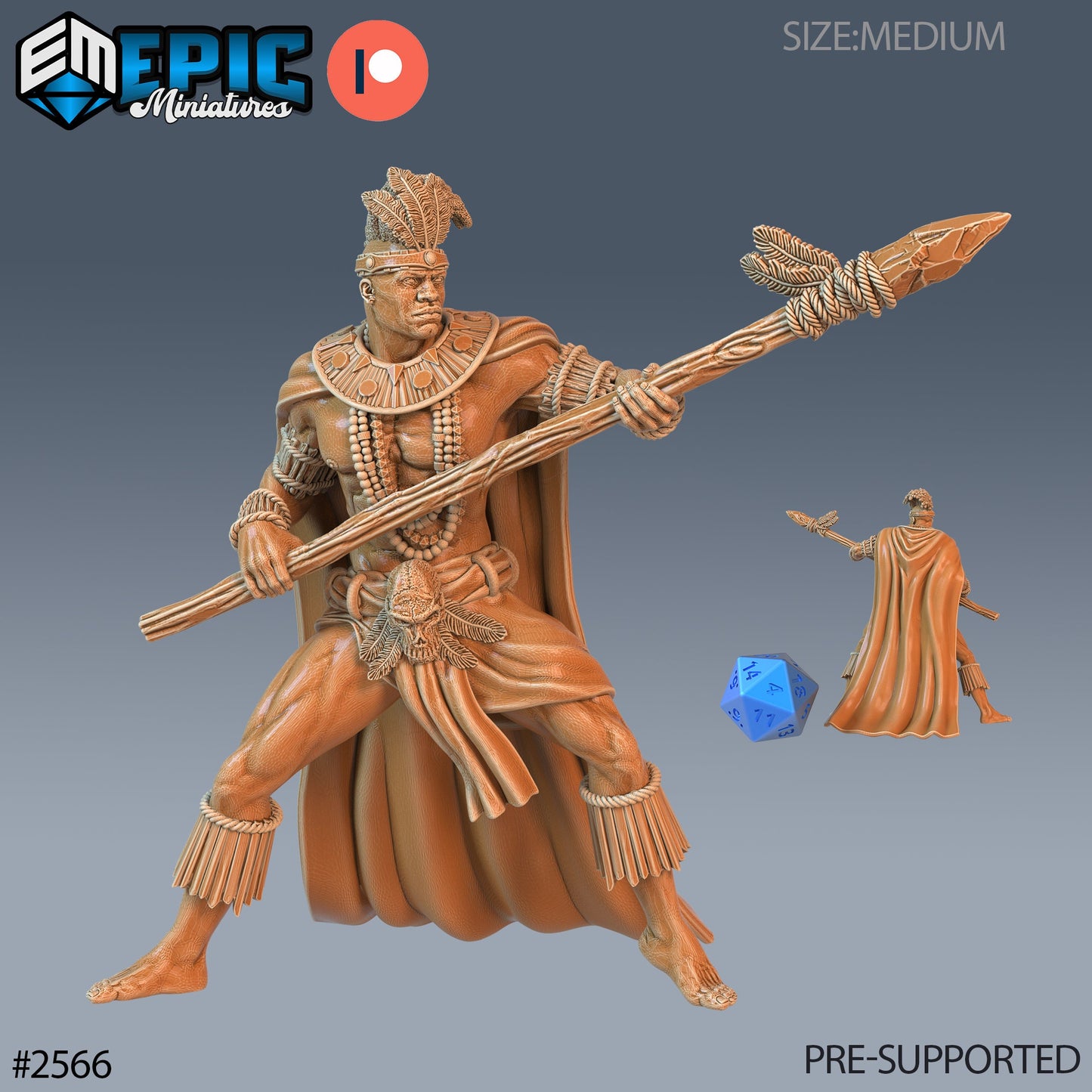 Spear Warrior - Epic Miniatures 