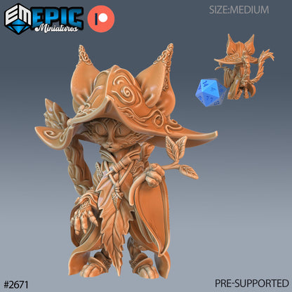 Cat Folk Druid - Epic Miniatures 