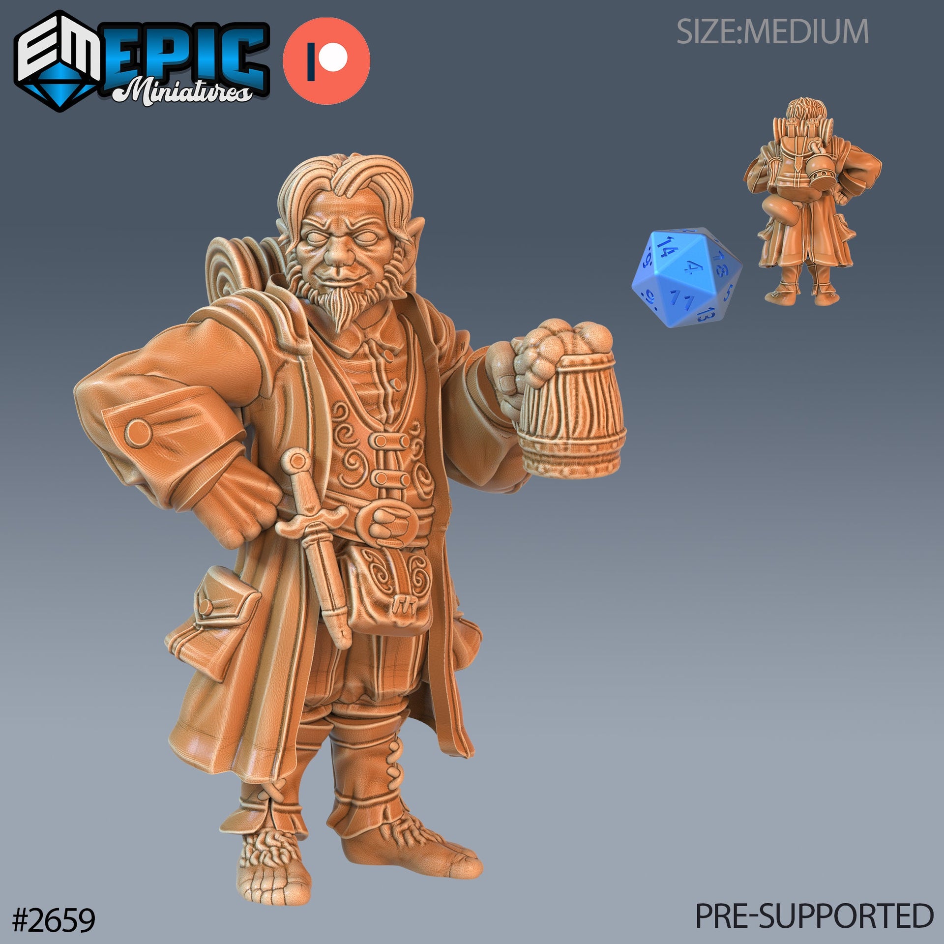 Halfling Adventurer - Epic Miniatures 