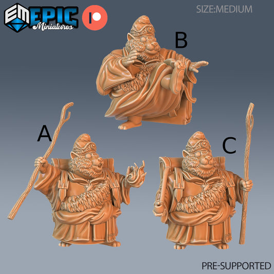 Traveling Hamster Monk - Epic Miniatures 