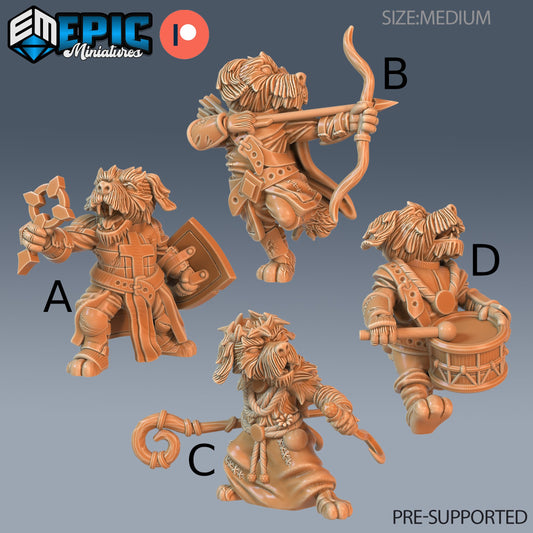 Dog Folk Tribe - Epic Miniatures 