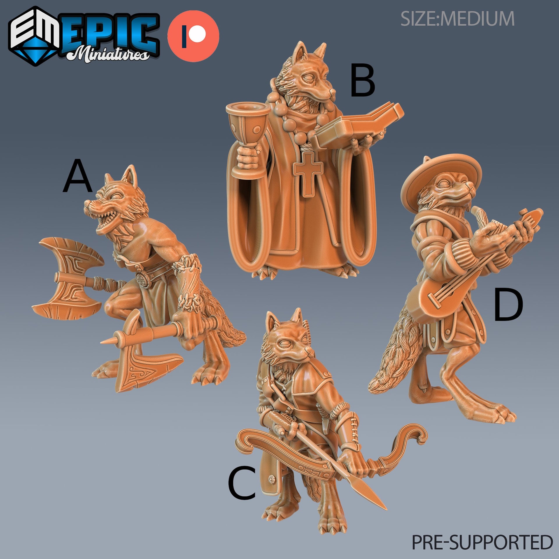 Fox Folk Tribe - Epic Miniatures 