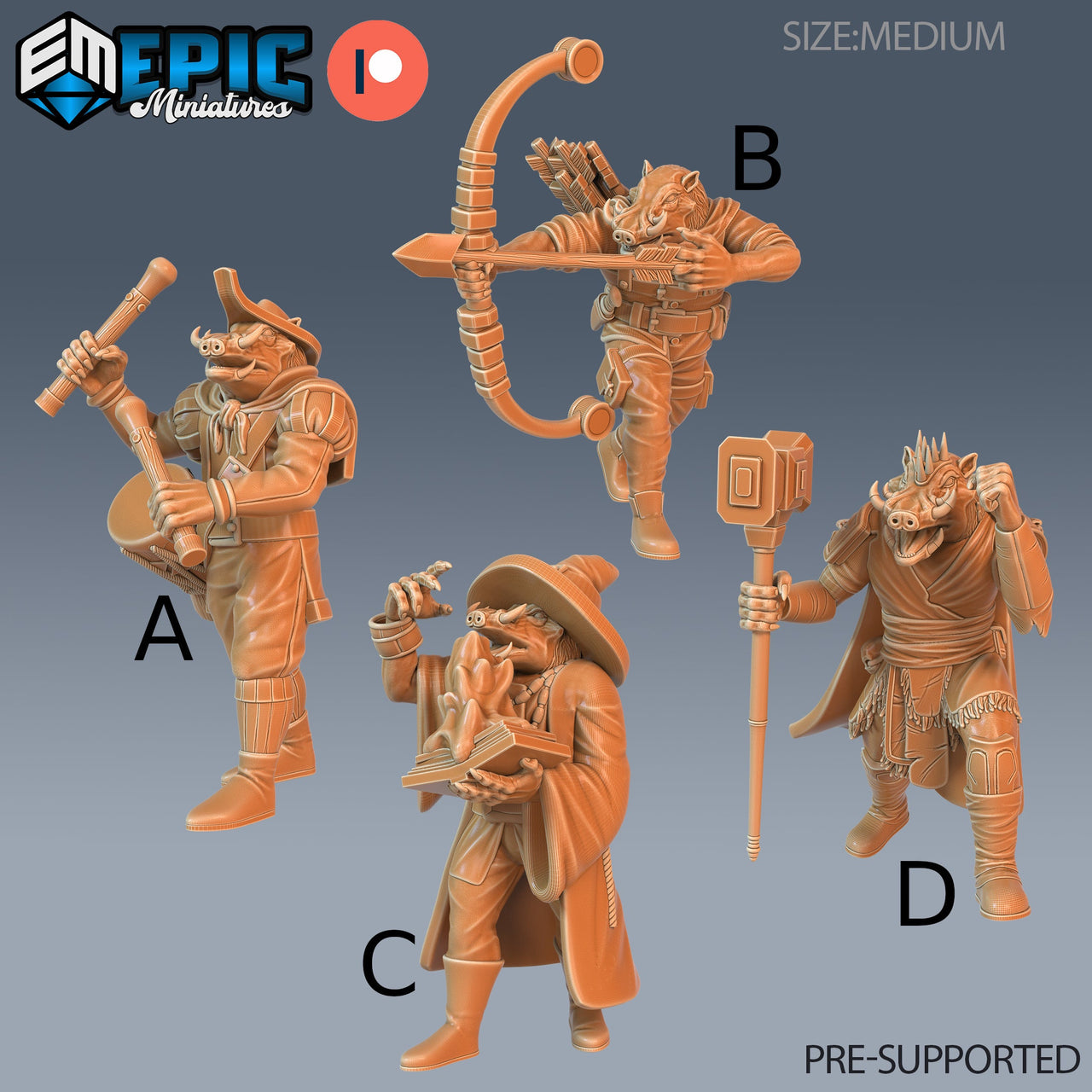 Warthog Folk Tribe - Epic Miniatures