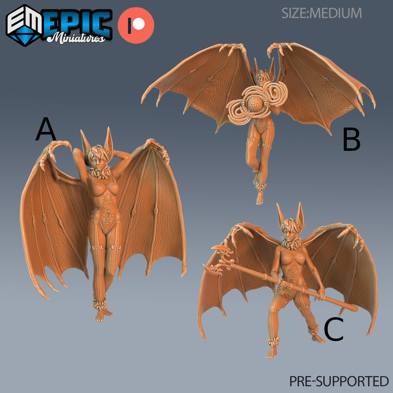 Bat Succubus - Epic Miniatures