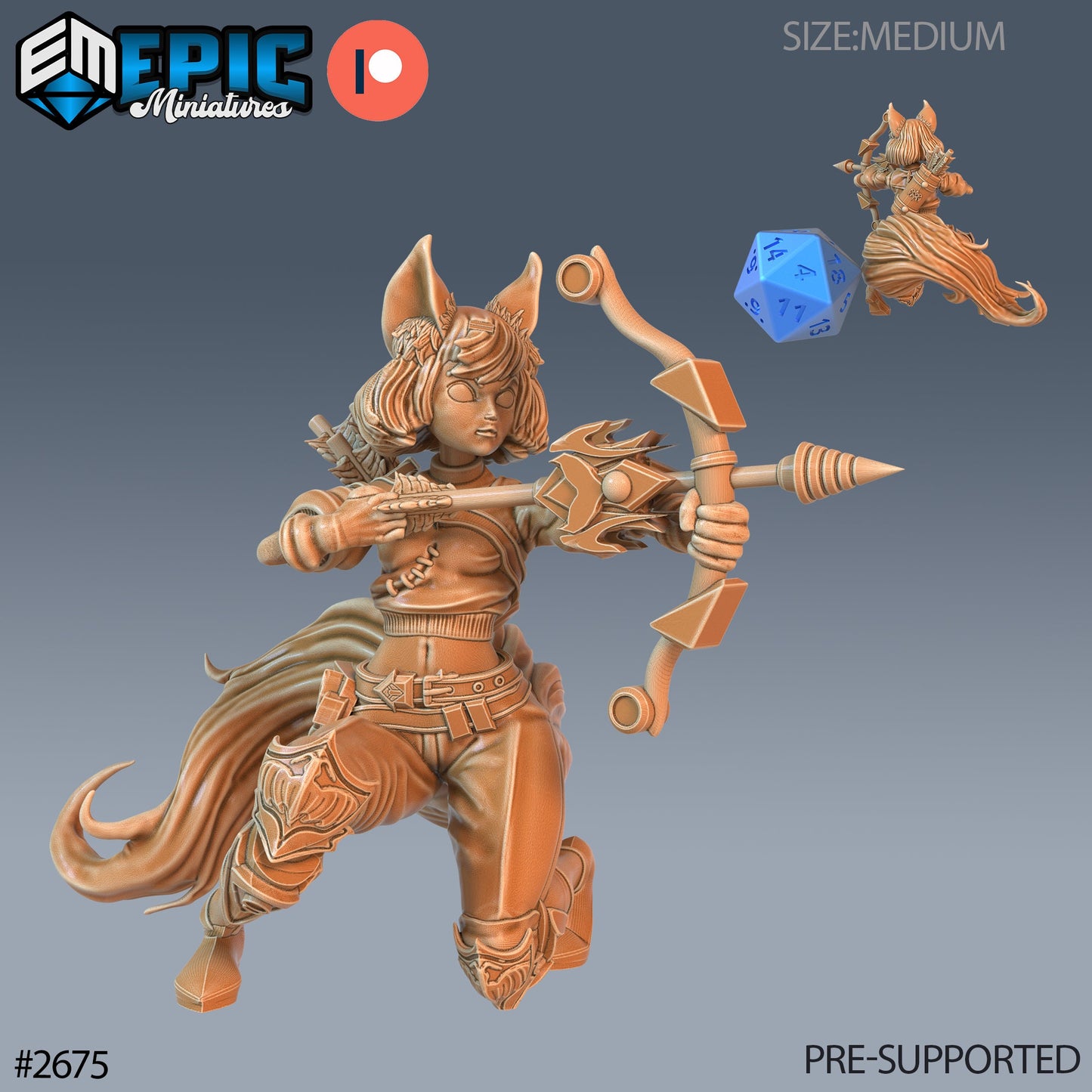 Fennec Fox Girl - Epic Miniatures 