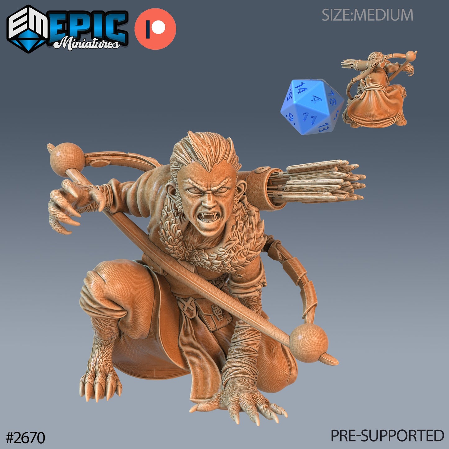 Halfling Skin Changer- Epic Miniatures 
