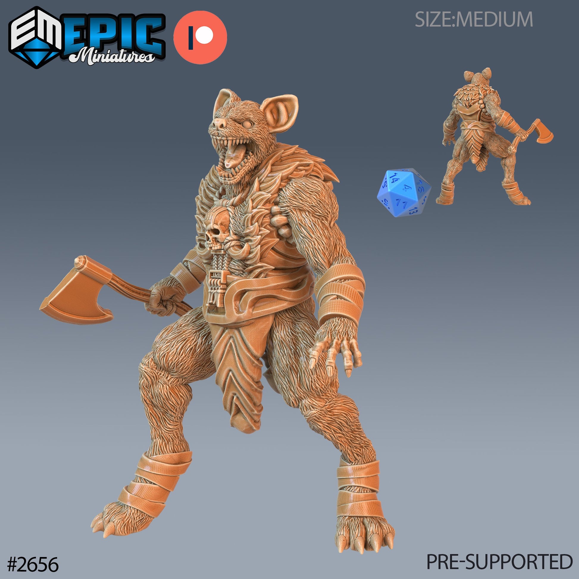 Praerie Gnoll - Epic Miniatures 
