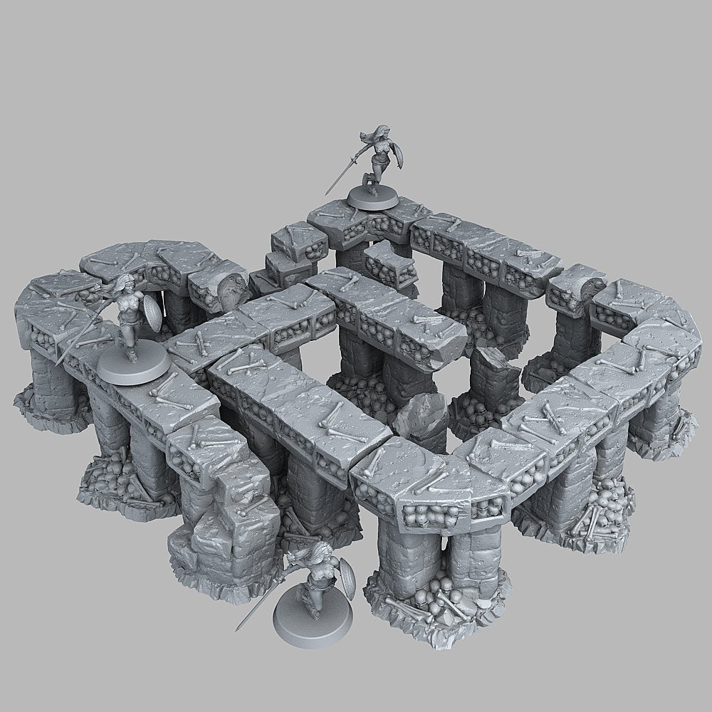 Catacomb Modular Bridges Scatter Terrain - Fantastic Plants and Rocks