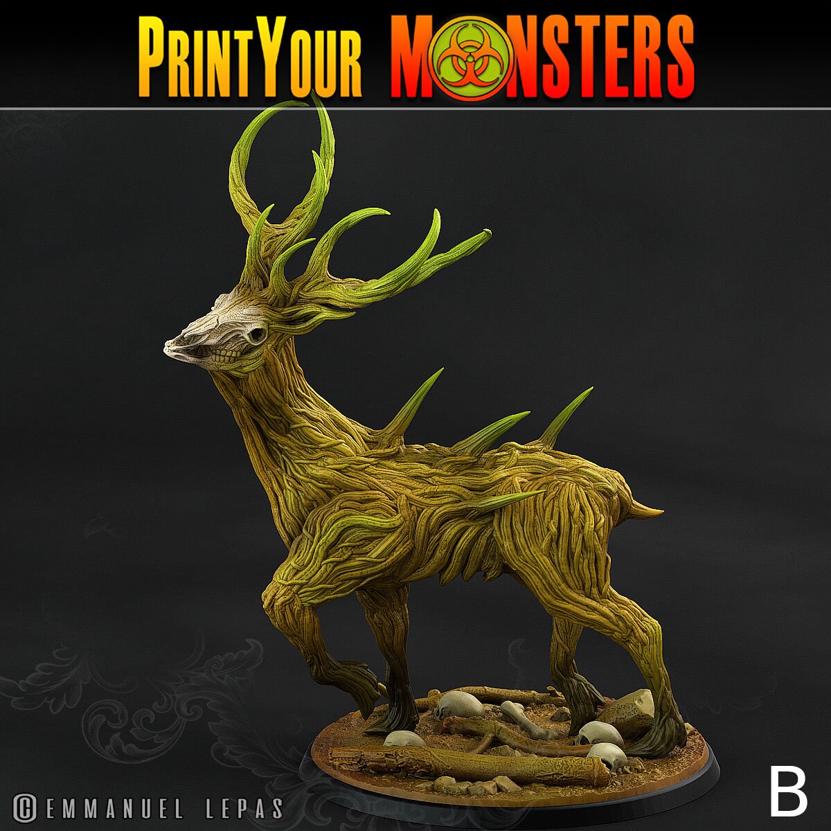 Horrific Deer, Wood ELementals, Dryad Demons - Print Your Monsters
