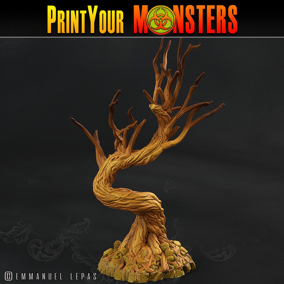 2x Creepy Dark Trees - Print Your Monsters
