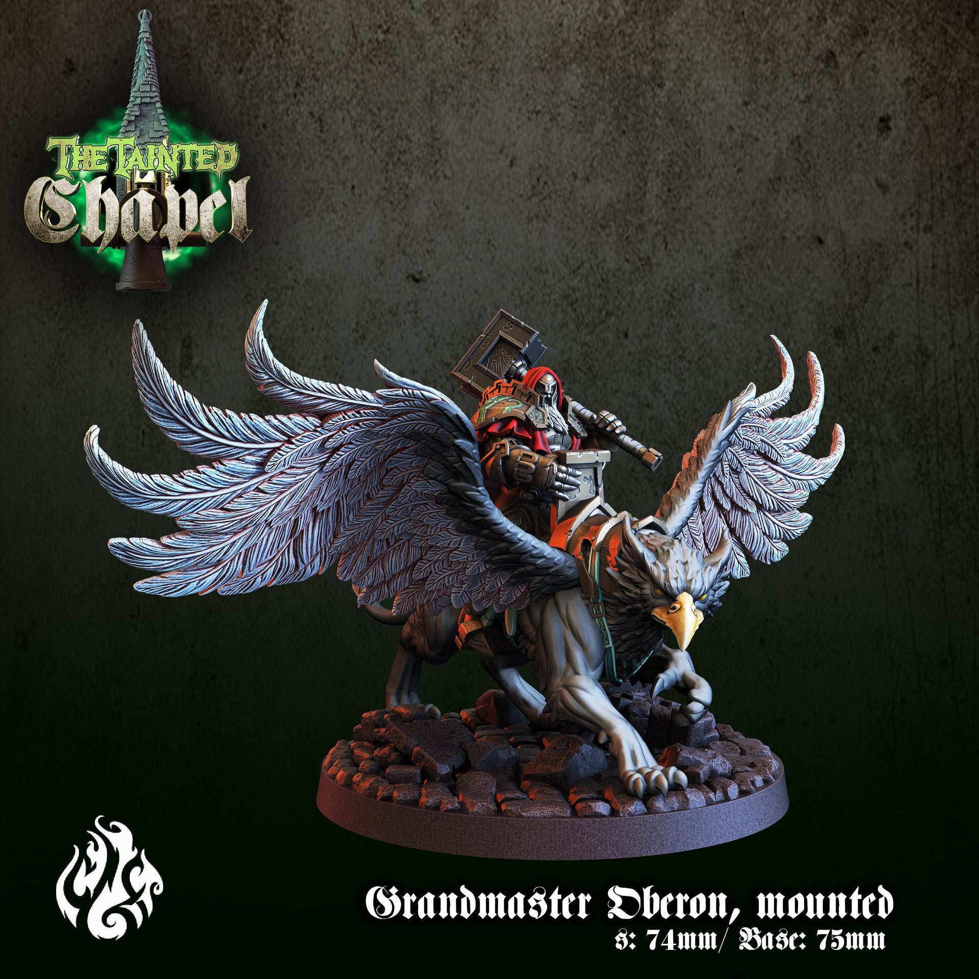 Grandmaster Oberon, Mounted - Crippled God Foundry - The Tainted Chapel