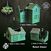 Ruined Houses Scatter Terrain - Crippled God Foundry - The Tainted Chapel