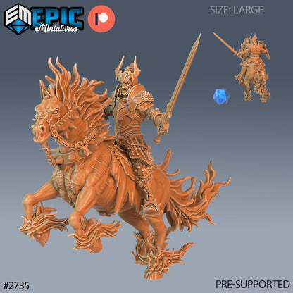 Narzugon, Nightmare Horse Rider - Epic Miniatures