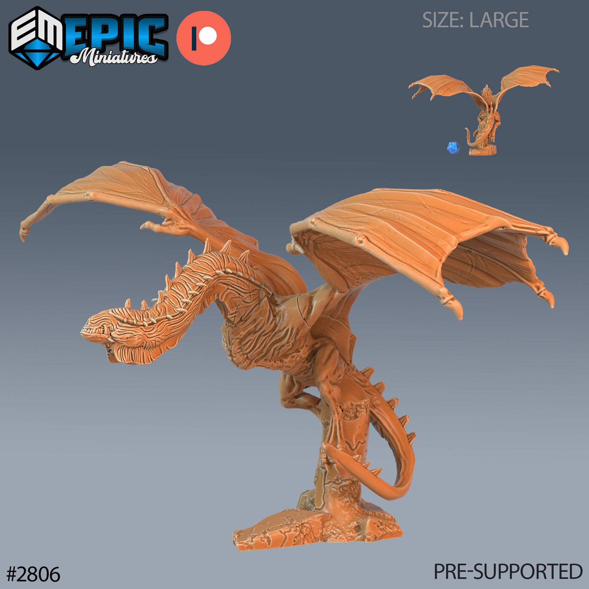 Cave Wyvern - Epic Miniatures