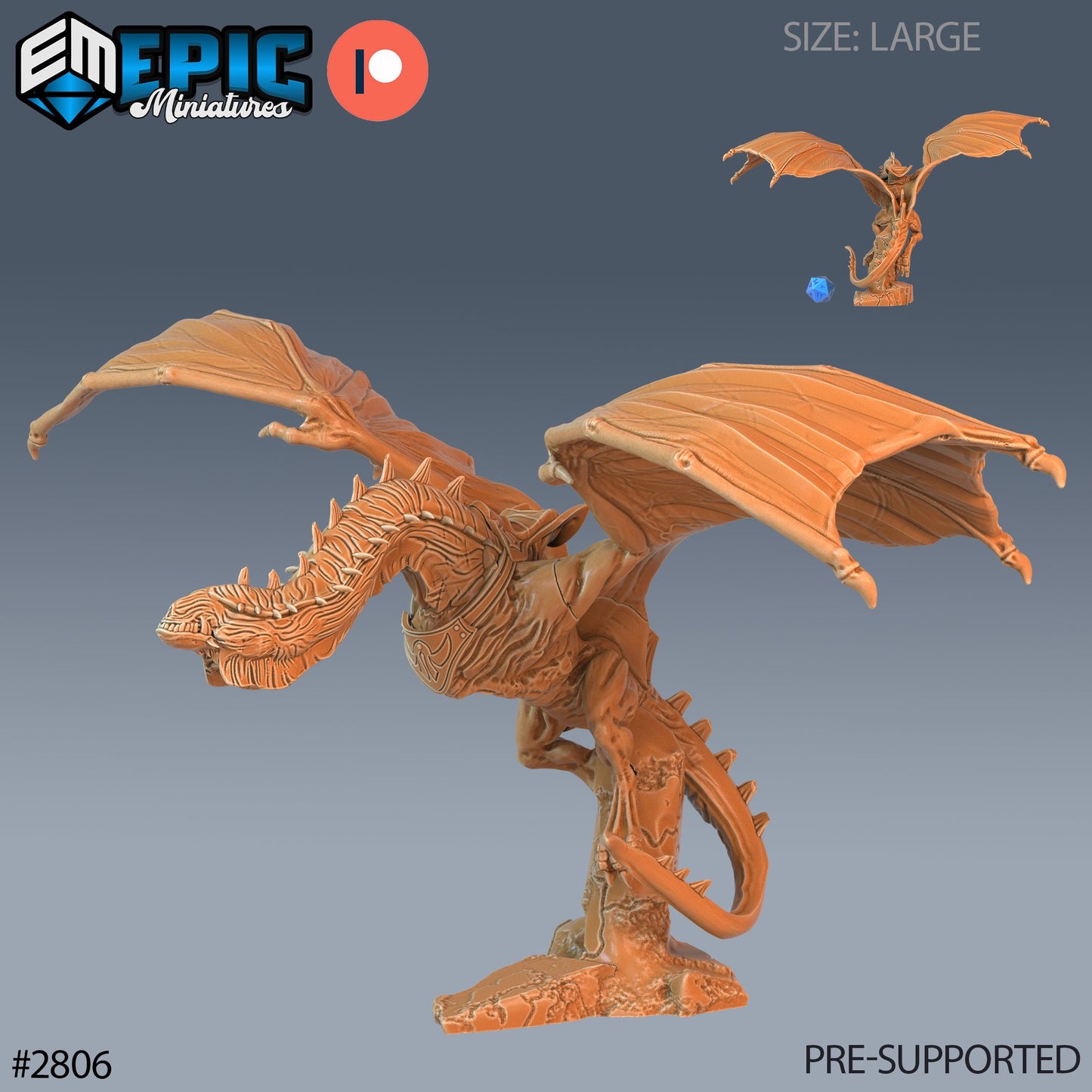 Cave Wyvern - Epic Miniatures