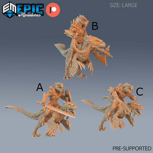 Dragonborn Raptor Rider - Epic Miniatures