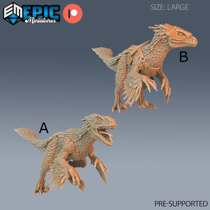 Dragonborn Raptor Rider - Epic Miniatures