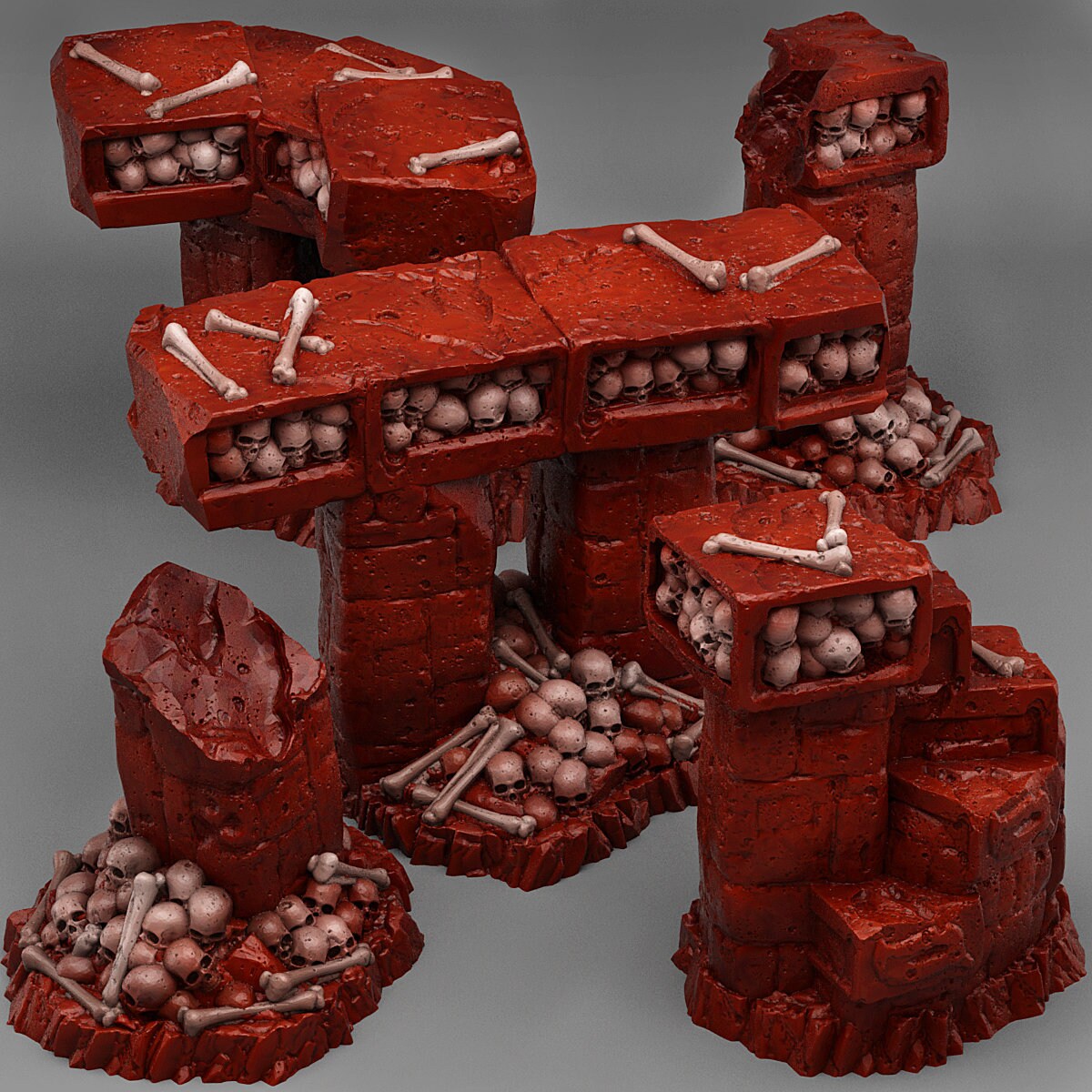 Catacomb Modular Bridges Scatter Terrain - Fantastic Plants and Rocks