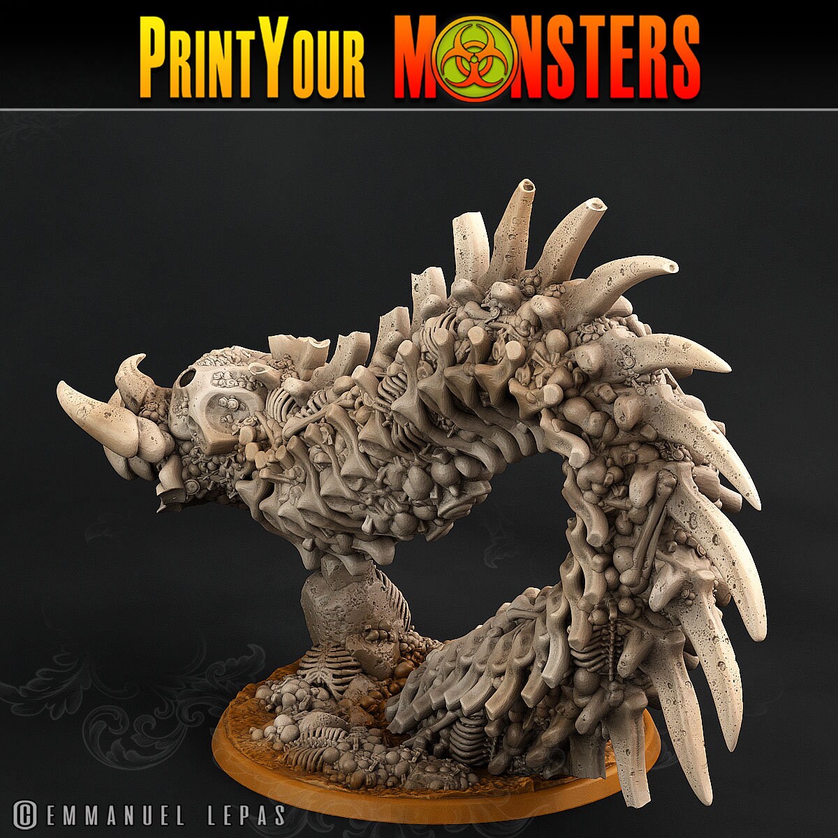 Bone Worms - Print Your Monsters