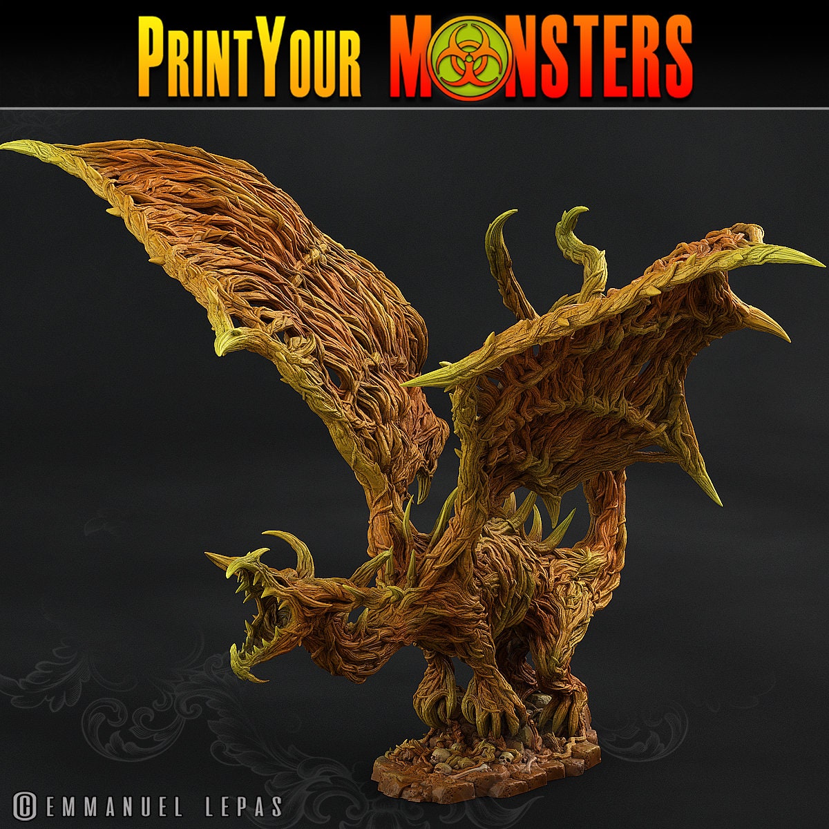 Nightmare Forest Dragon - Print Your Monsters