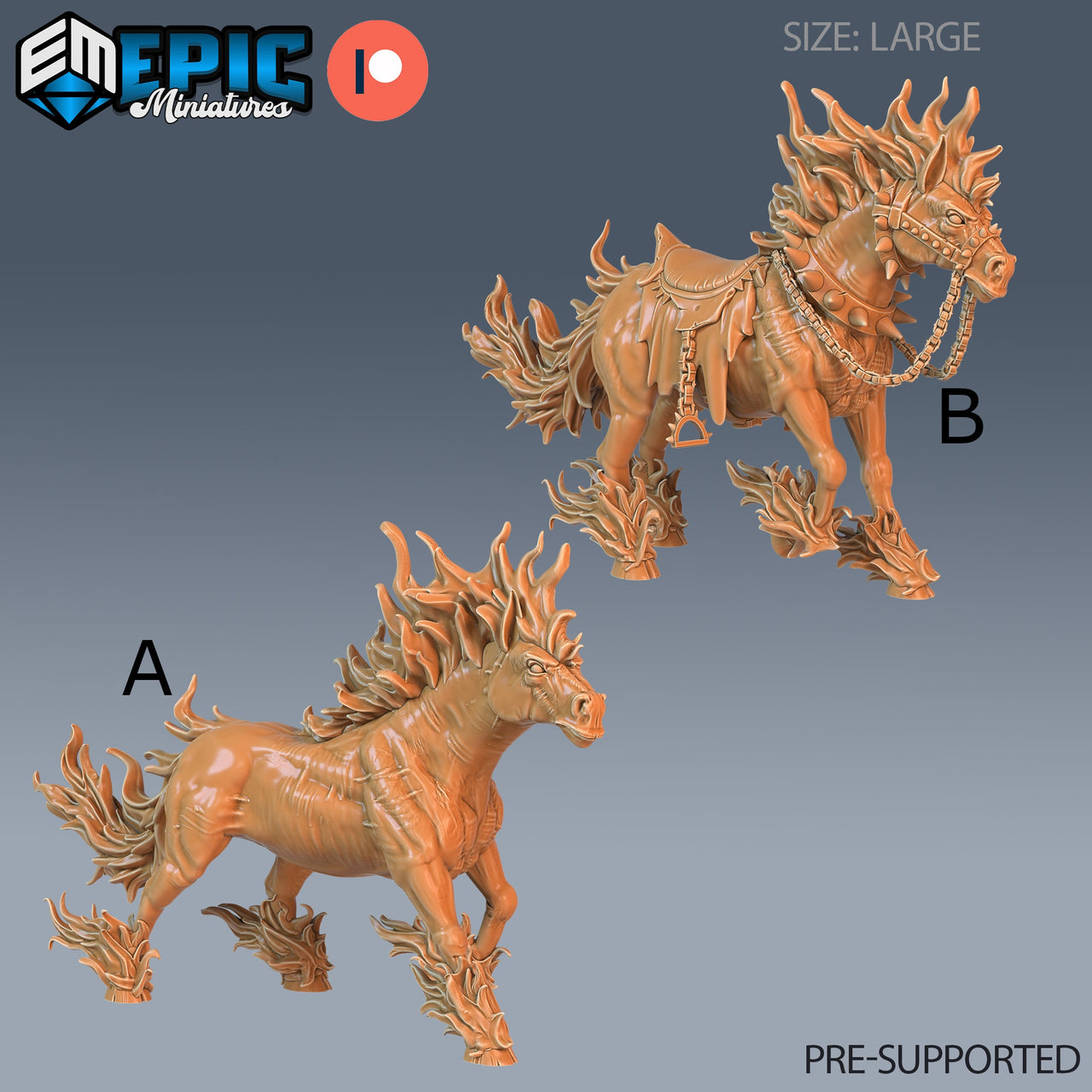 Nightmare Horse - Epic Miniatures