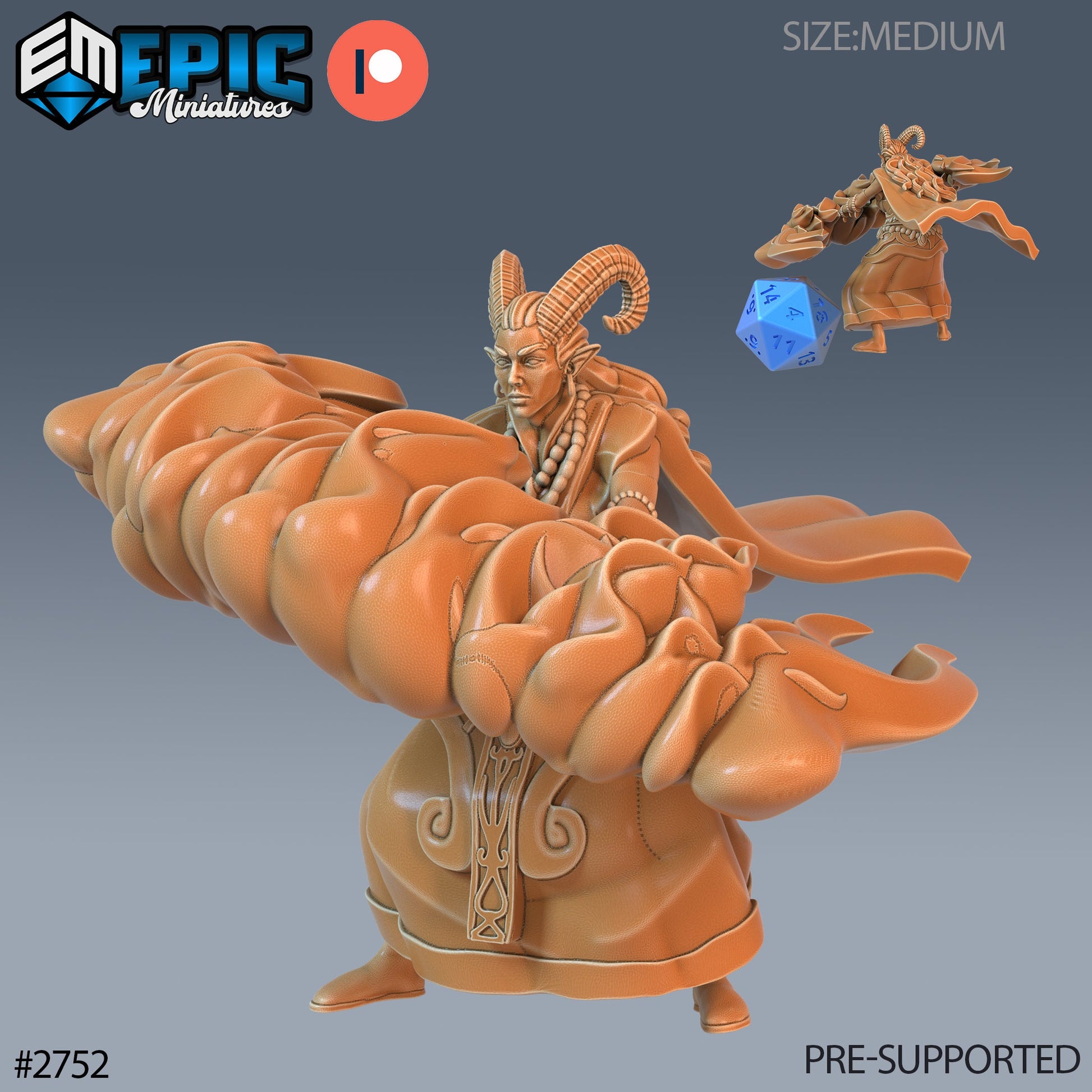 Warlock Tiefling - Epic Miniatures