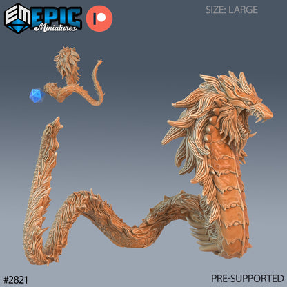 Snake Beast - Epic Miniatures | D&D | Pathfinder | 32mm | Reptiles of War | Wyrm | Demon