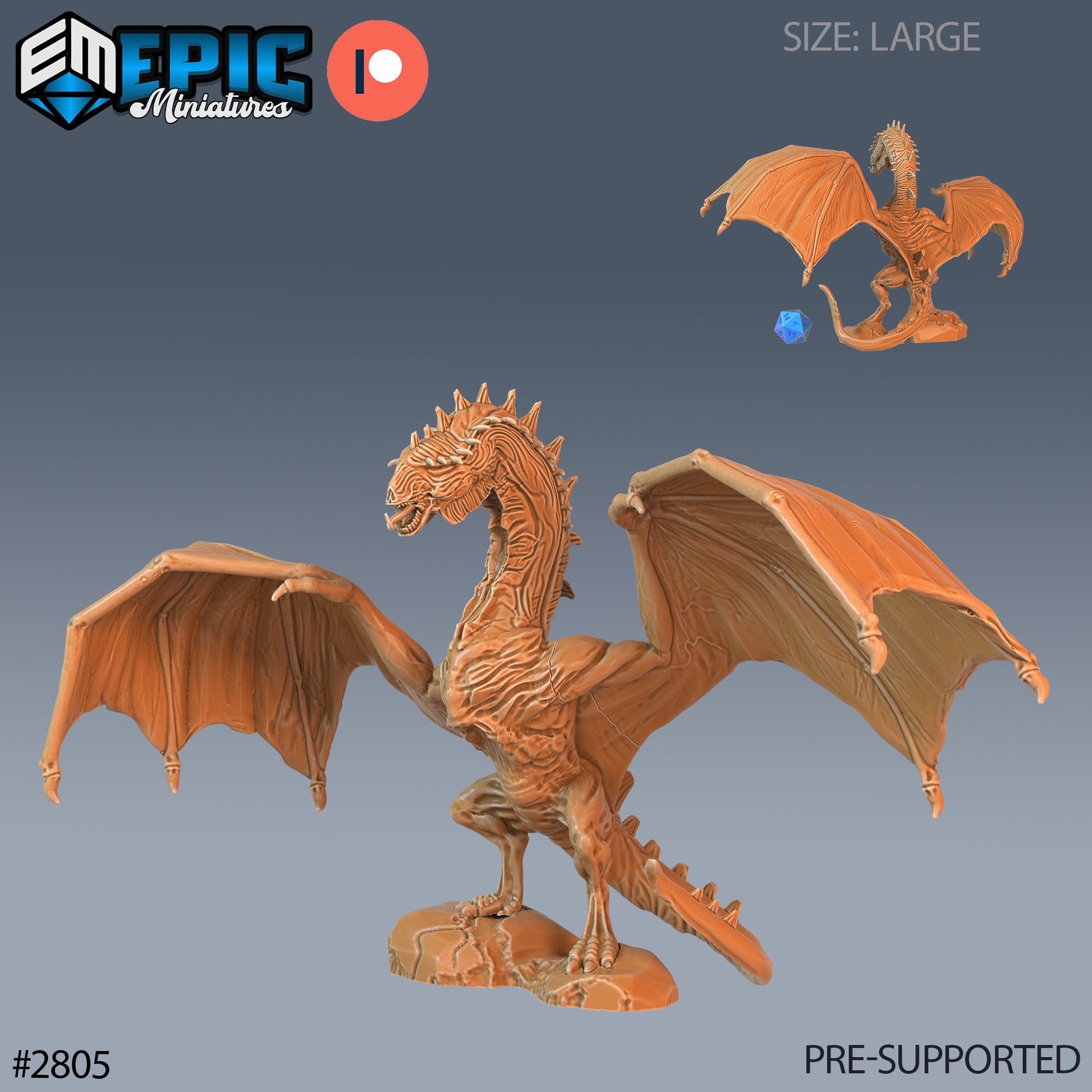 Cave Wyvern - Epic Miniatures