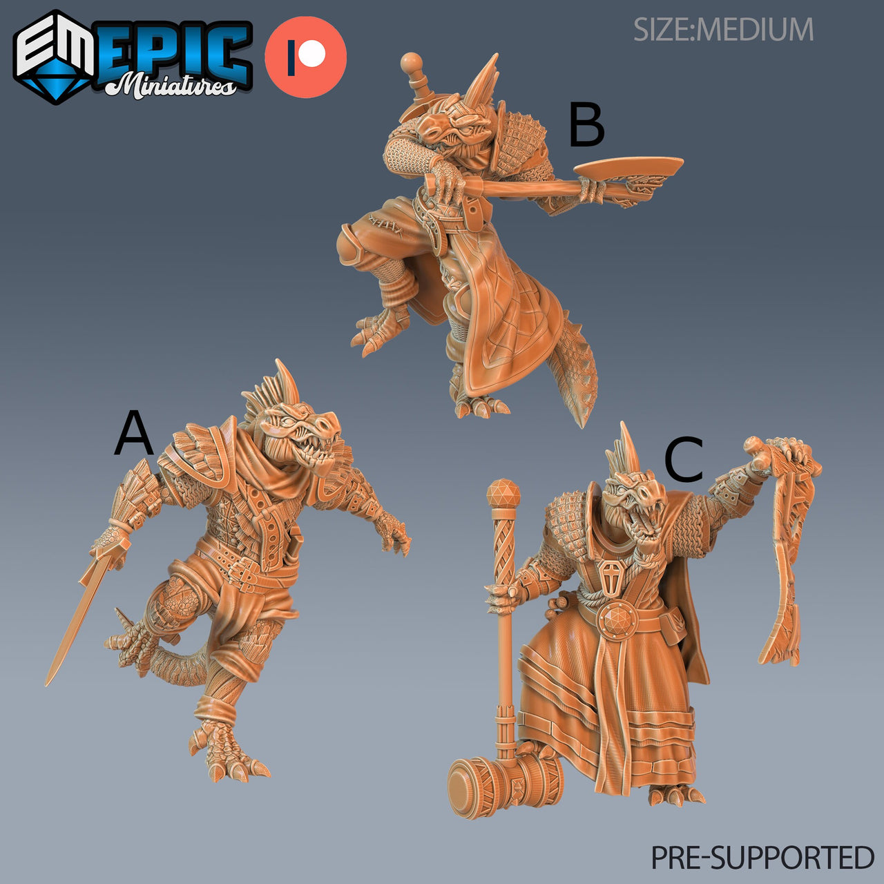 Lizardman Tribe - Epic Miniatures