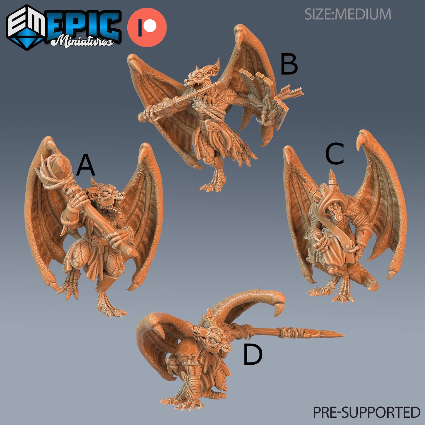 Winged Kobold Tribe - Epic Miniatures