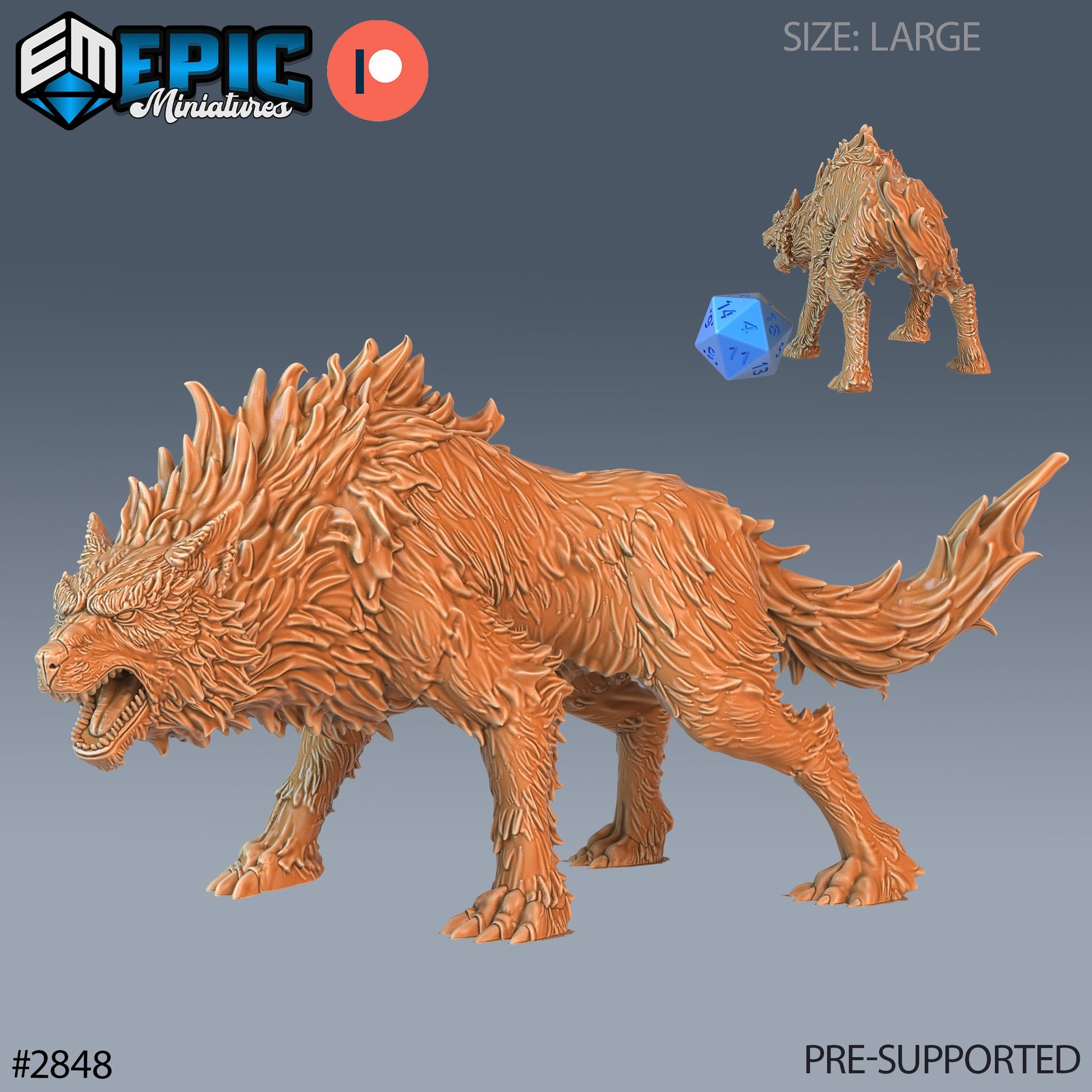 Fenrir Wolf - Epic Miniatures
