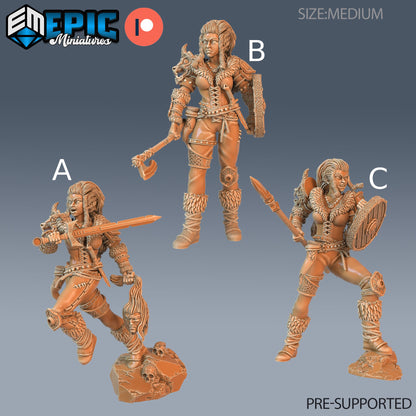Viking Shieldmaiden Lathghertha- Epic Miniatures