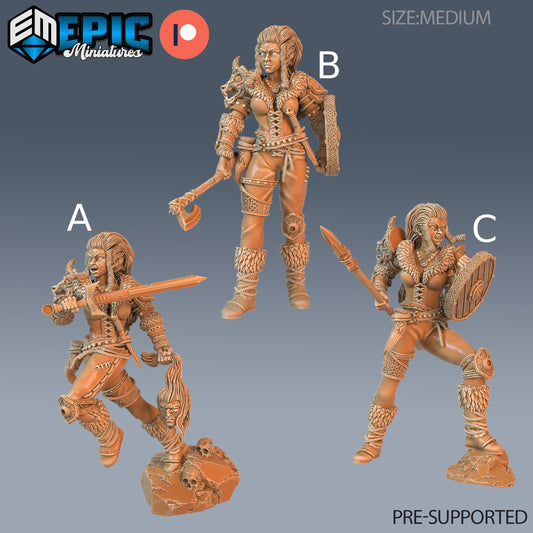 Viking Shieldmaiden Lathghertha- Epic Miniatures