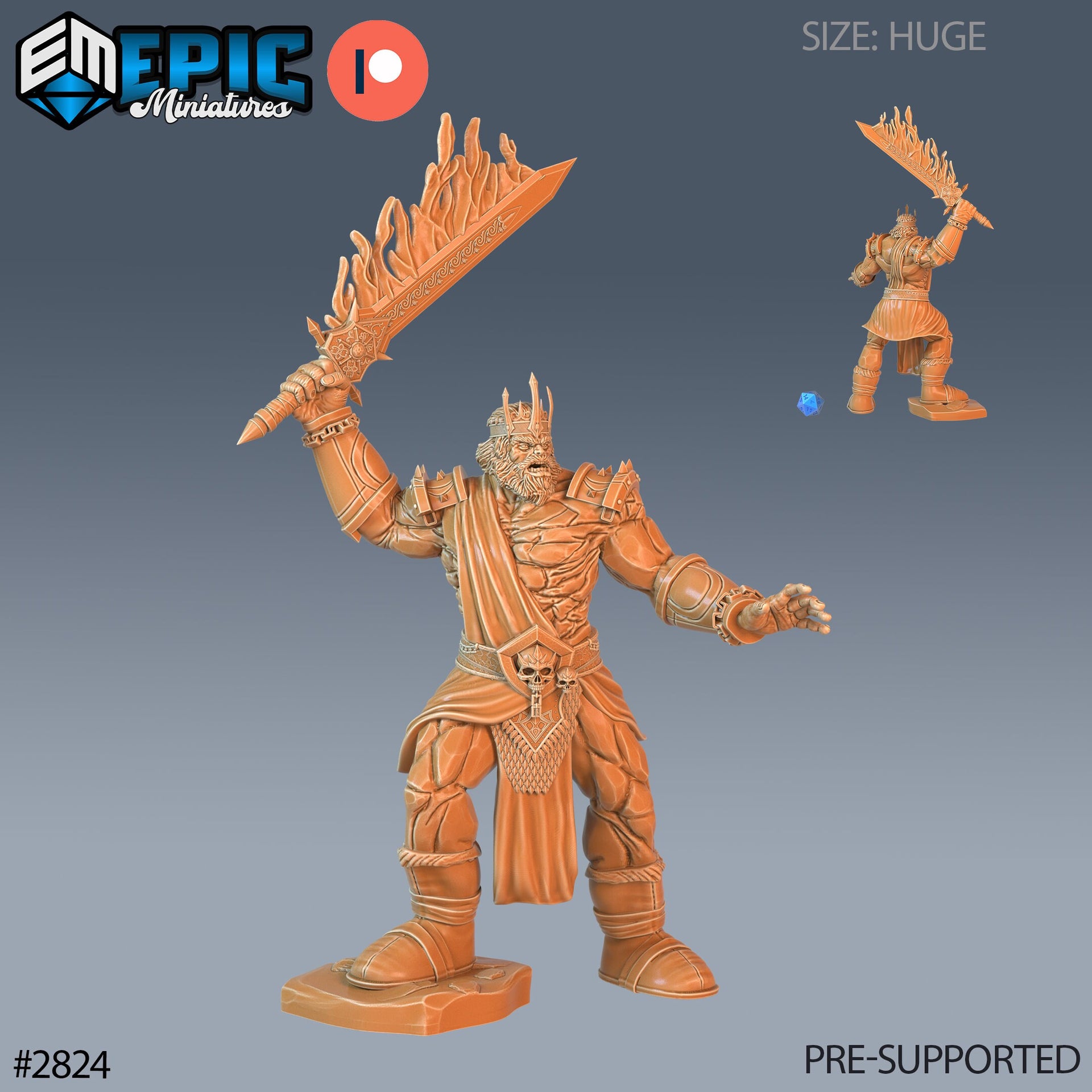 Fire Giant King Surtr - Epic Miniatures