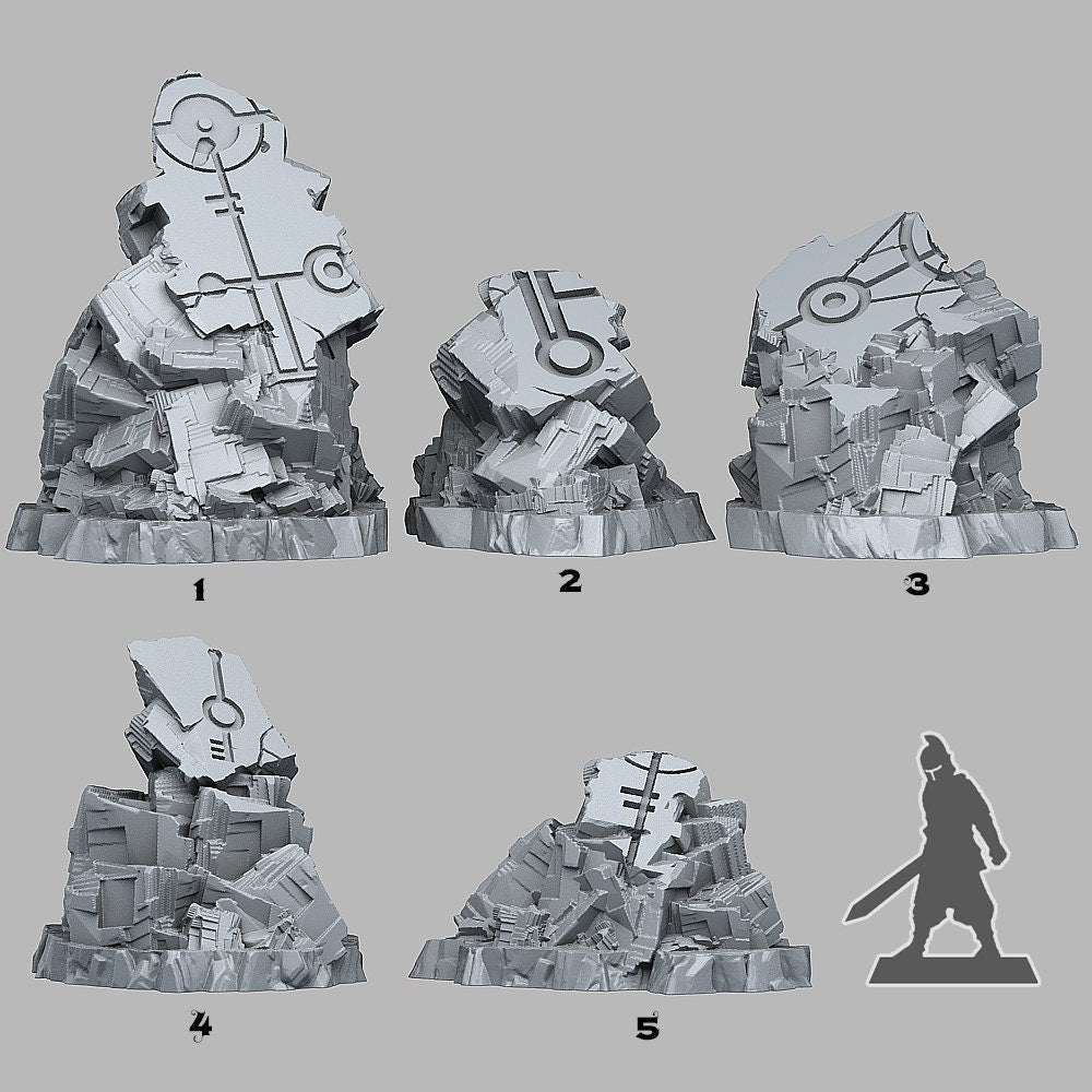 Alien Ruins Scatter Terrain - Fantastic Plants and Rocks