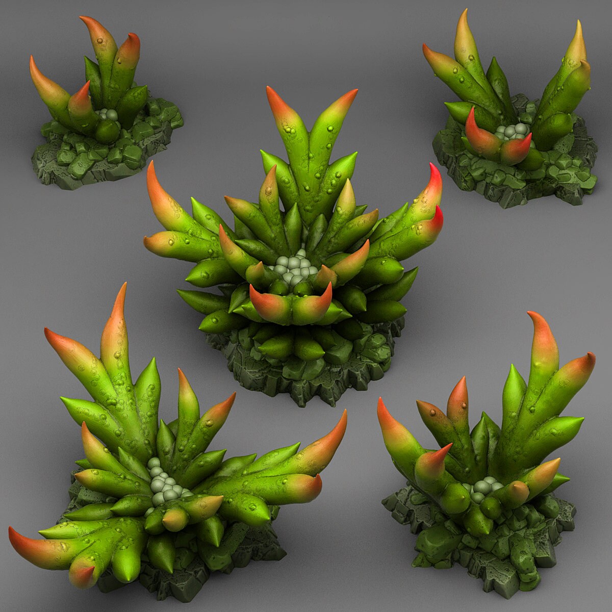Creepy Bromeliad Scatter Terrain - Fantastic Plants and Rocks