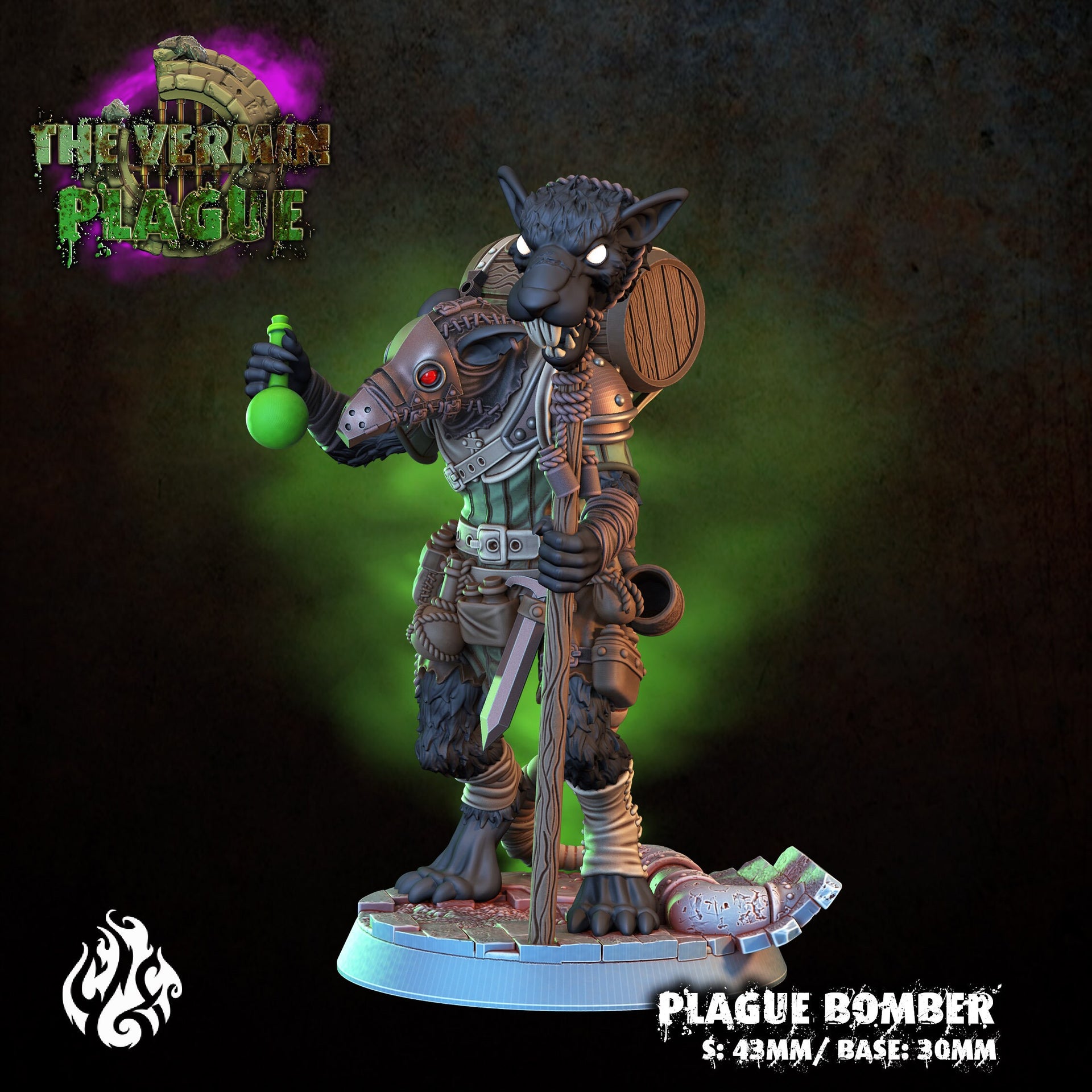 Plague Bomber, Ratfolk Plague Doctor - Crippled God Foundry