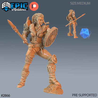 Viking Shieldmaiden Lathghertha- Epic Miniatures