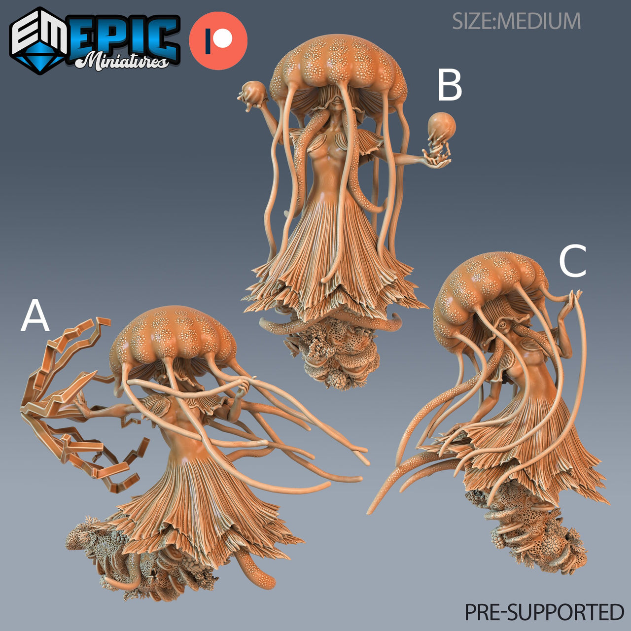 Jellyfish Mermaid - Epic Miniatures